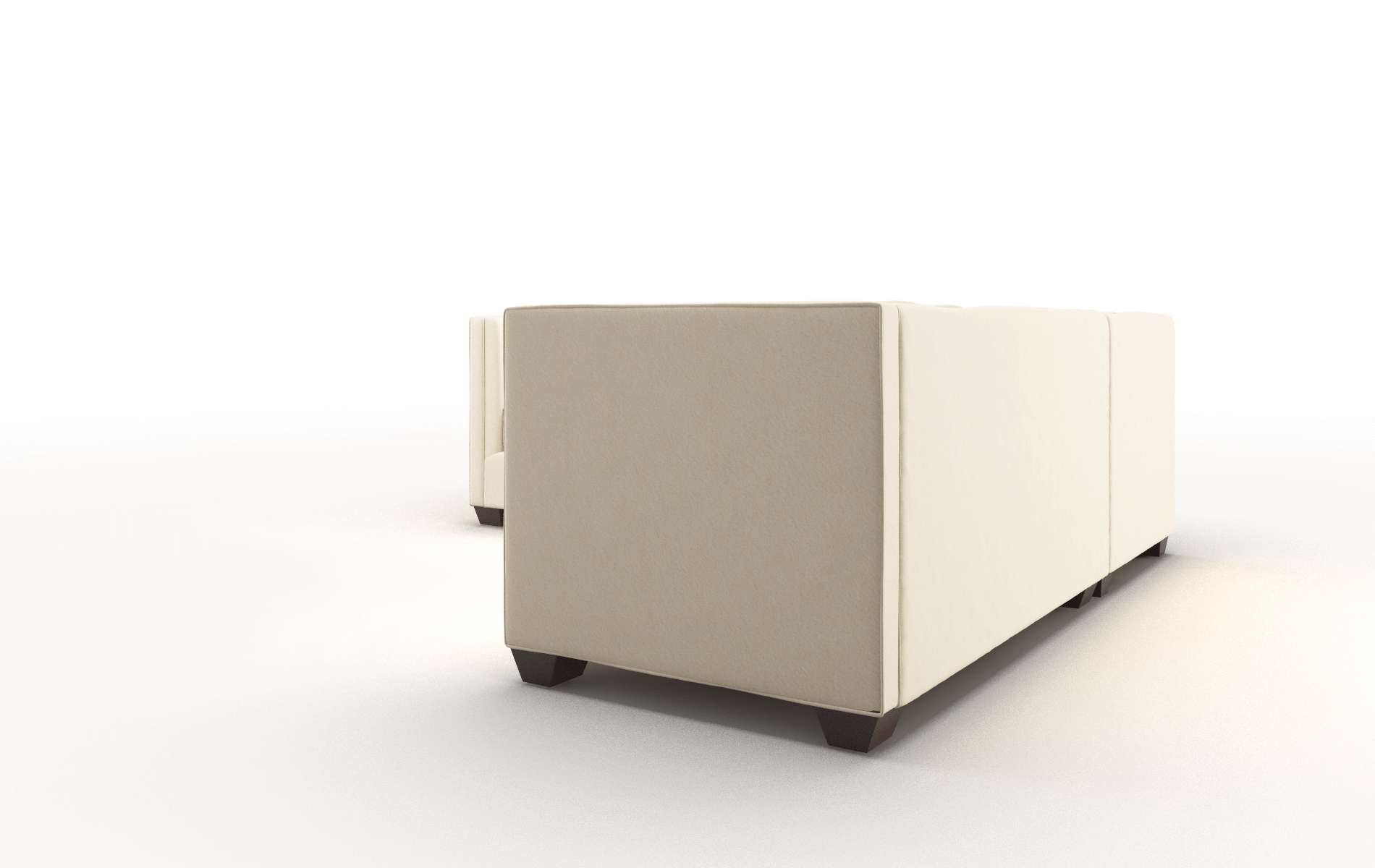 Grant Bella Buckwheat Sectional espresso legs 4