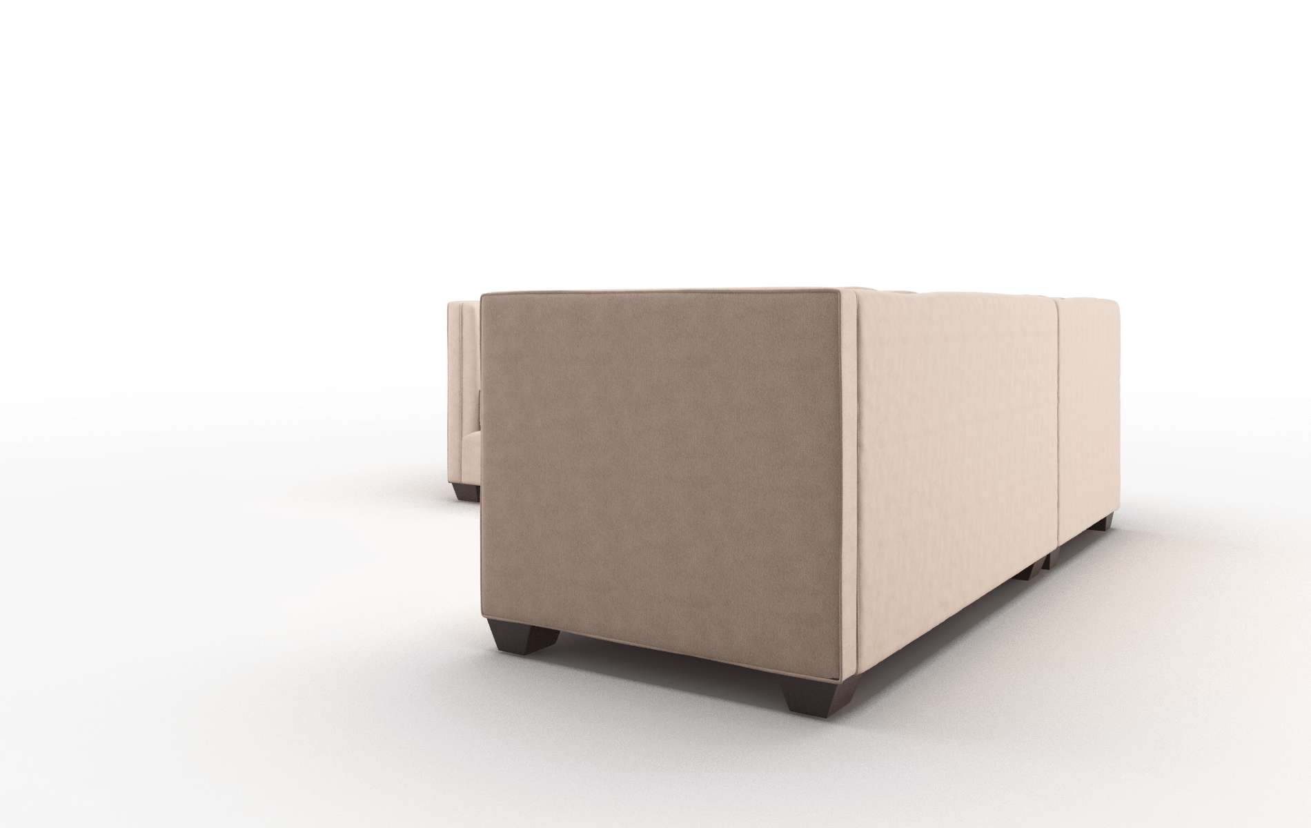 Grant Bella Cocoa Sectional espresso legs 4
