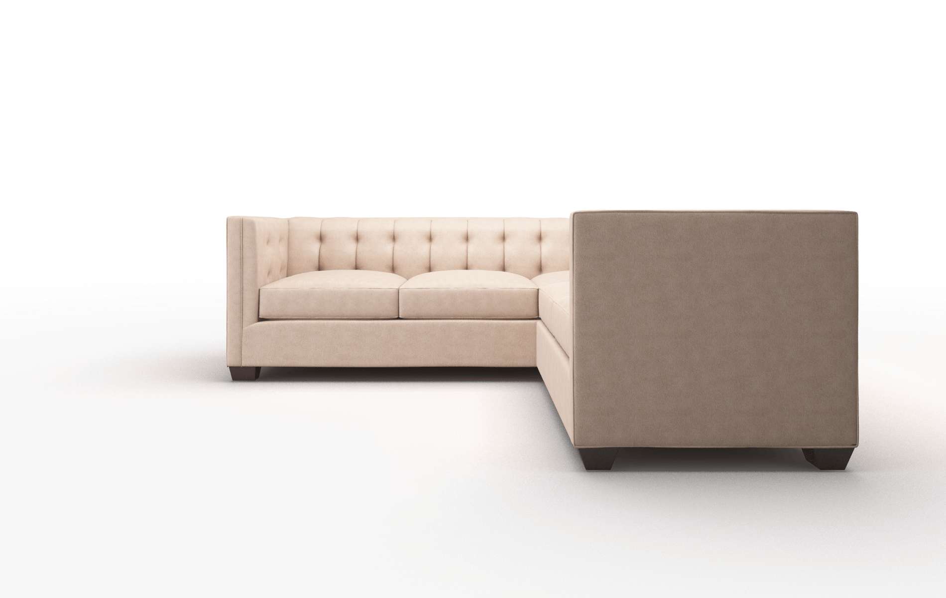 Grant Bella Cocoa Sectional espresso legs 5
