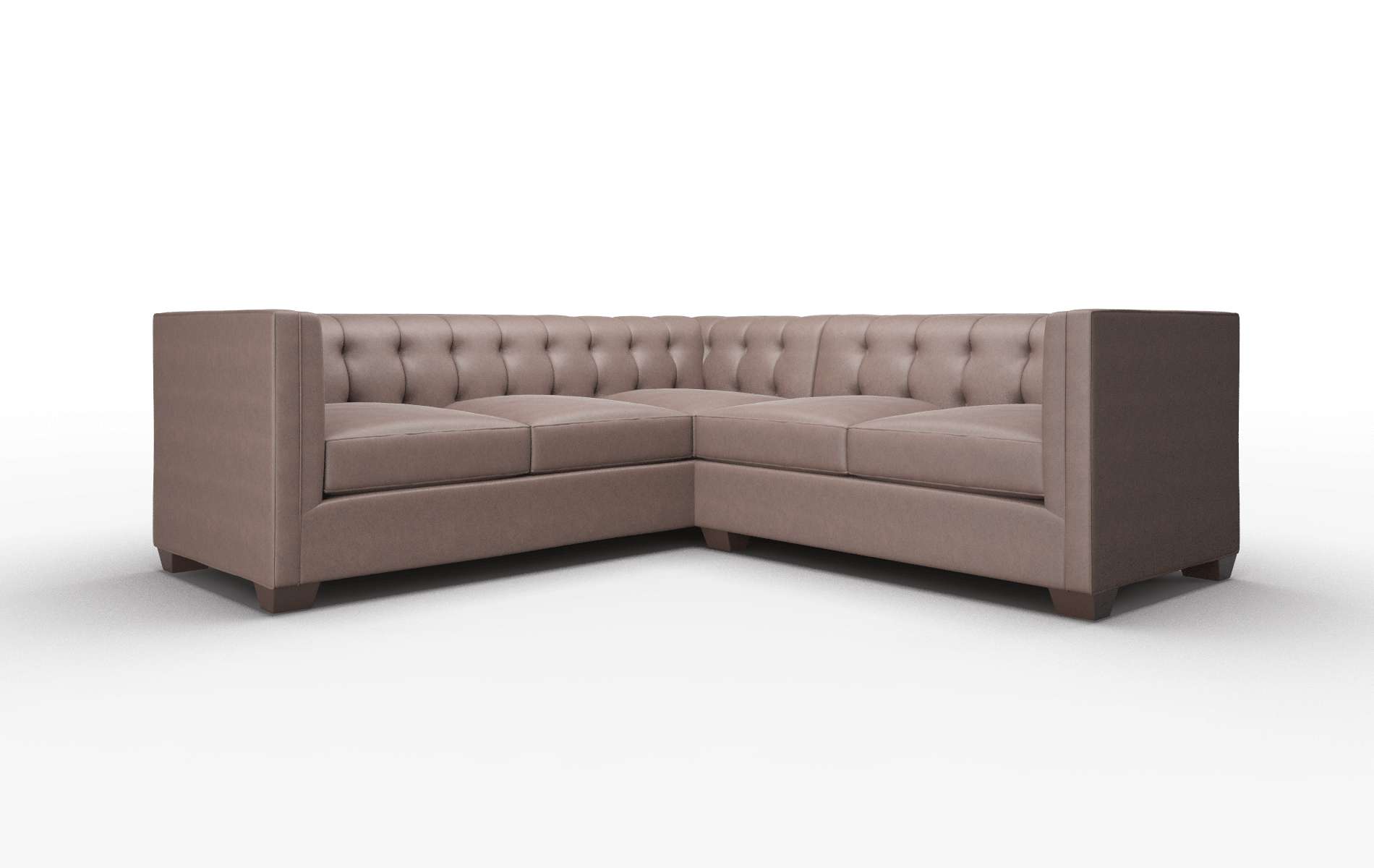 Grant Bella Espresso Sectional espresso legs 1