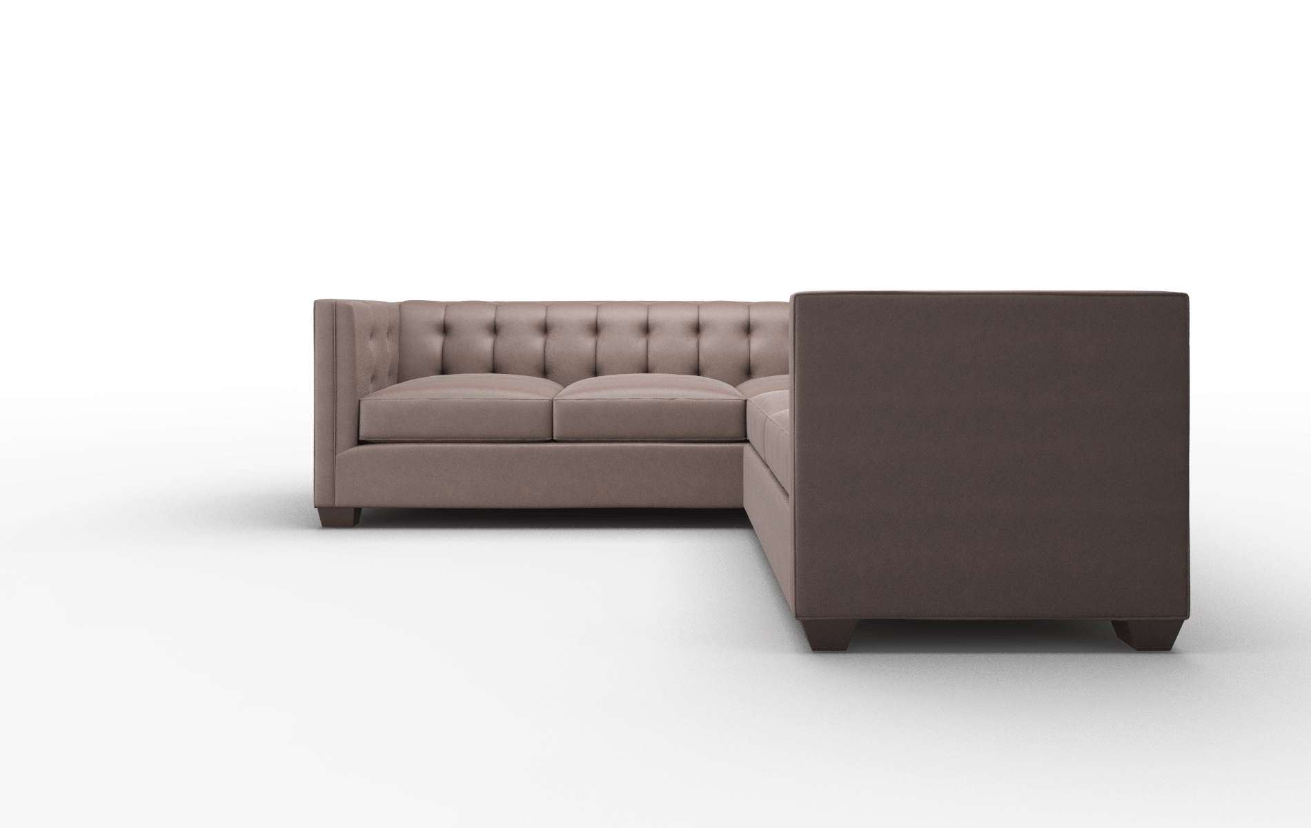 Grant Bella Espresso Sectional espresso legs 5