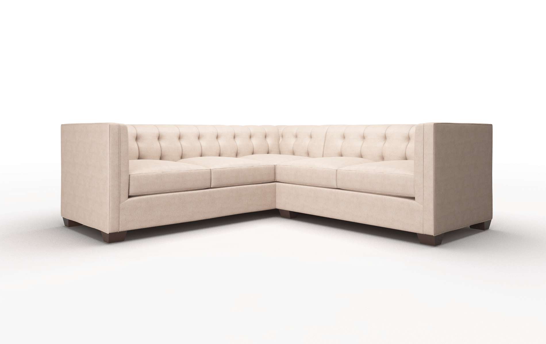 Grant Bella Pewter Sectional espresso legs 1