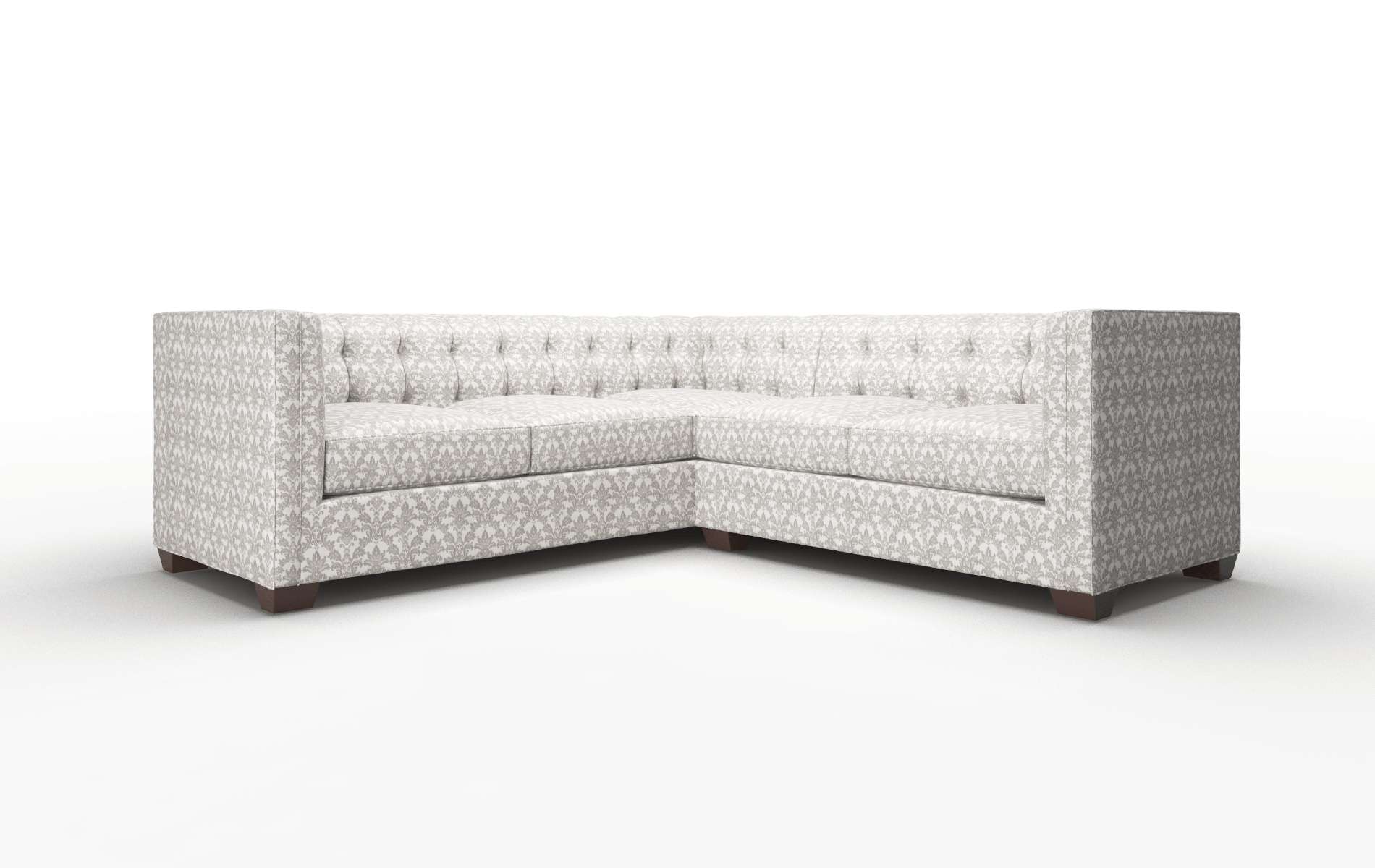 Grant Bergamo dove Sectional Espresso Legs  1
