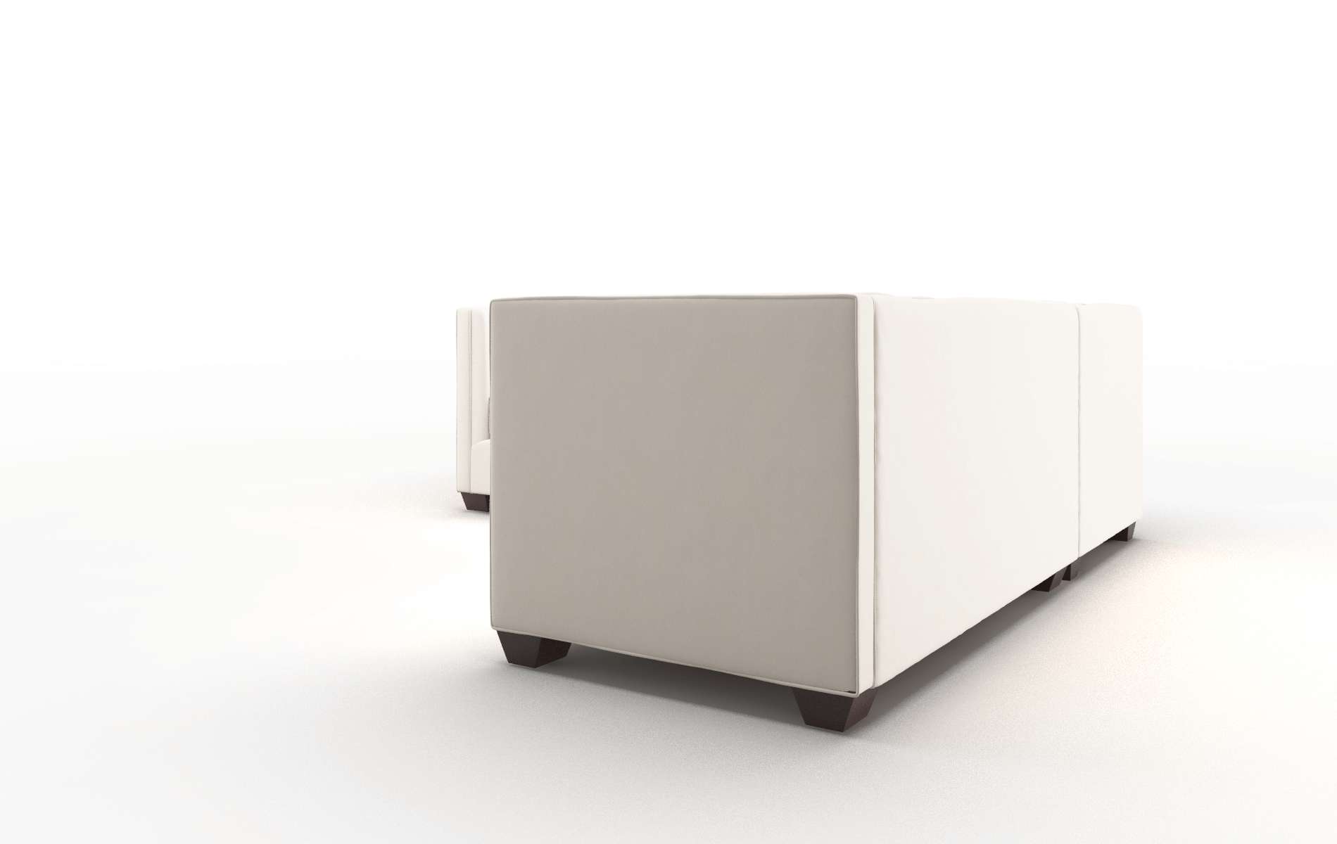 Grant Blanche Milky Sectional espresso legs 4