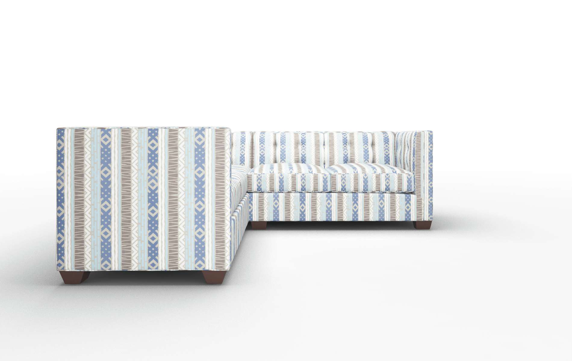 Grant Bodhi Indigo Sectional espresso legs 2