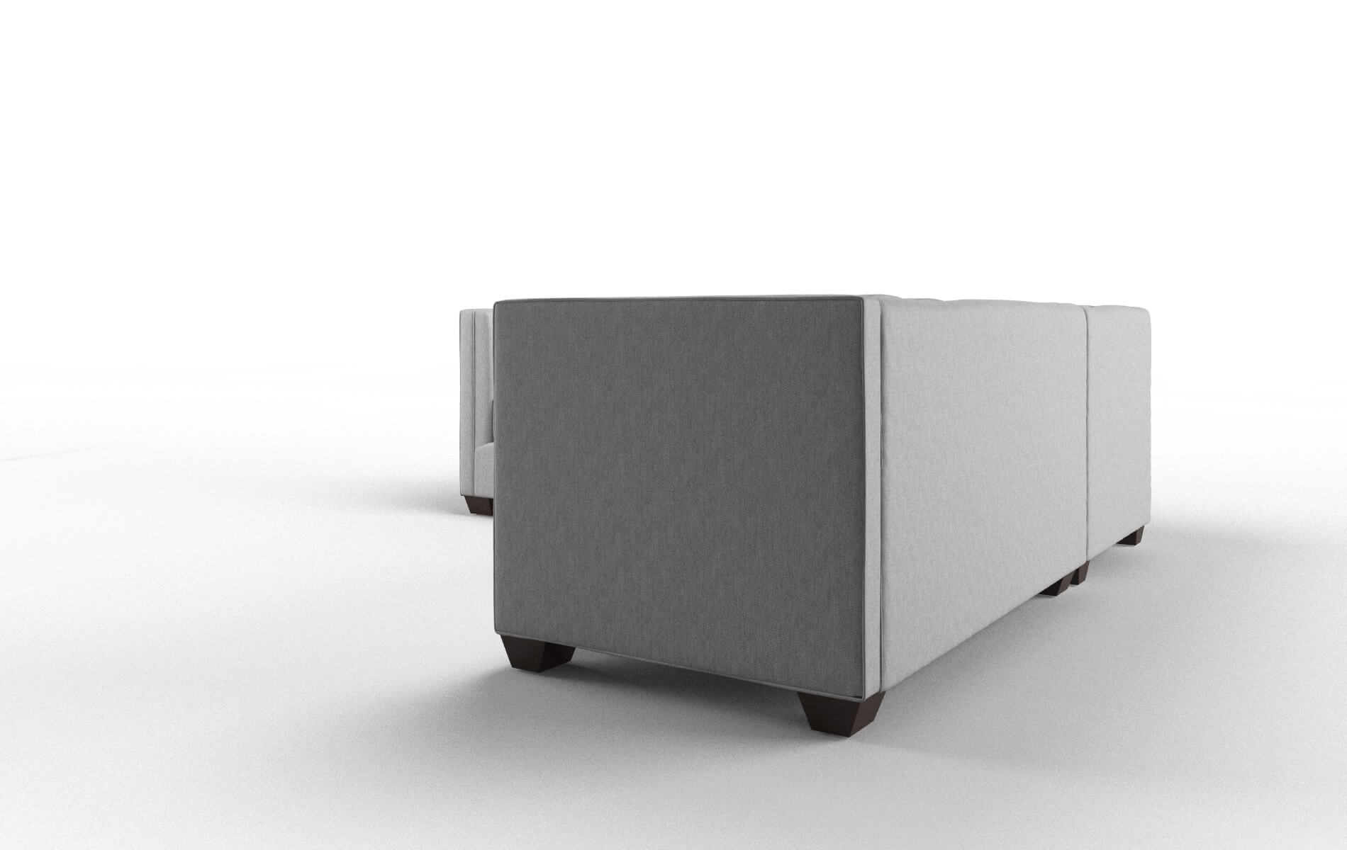 Grant Bungalow Graphite Sectional espresso legs 4