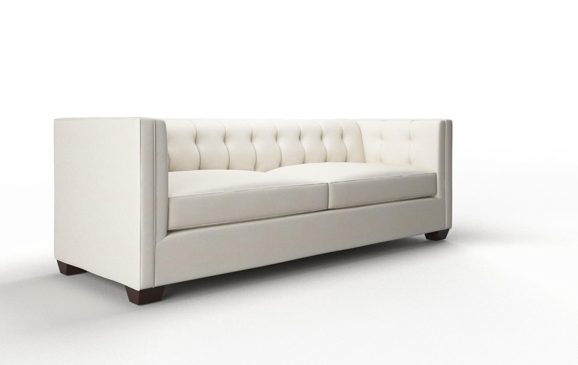 Grant Bungalow Ivory Sofa espresso legs 2