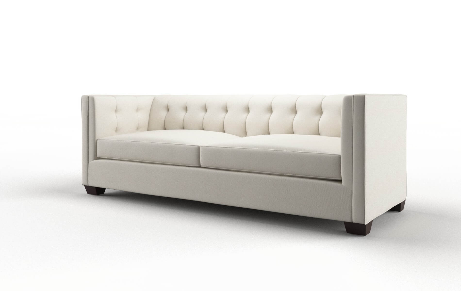 Grant Bungalow Ivory Sofa espresso legs 4