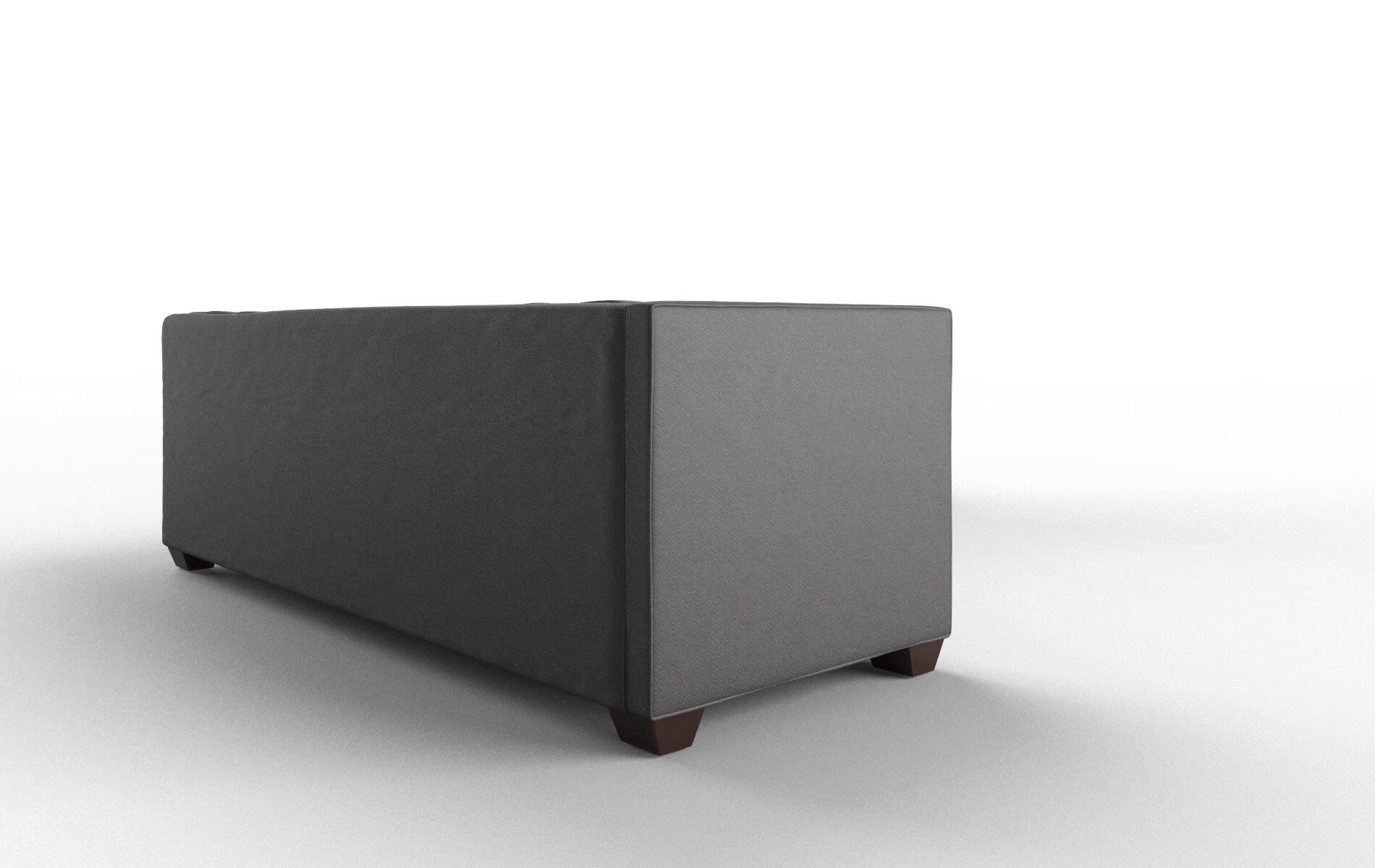 Grant Catalina Charcoal Sectional espresso legs 3