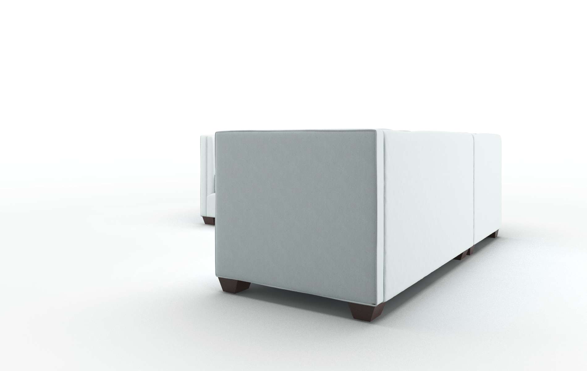 Grant Clyde Cornflower Sectional espresso legs 4