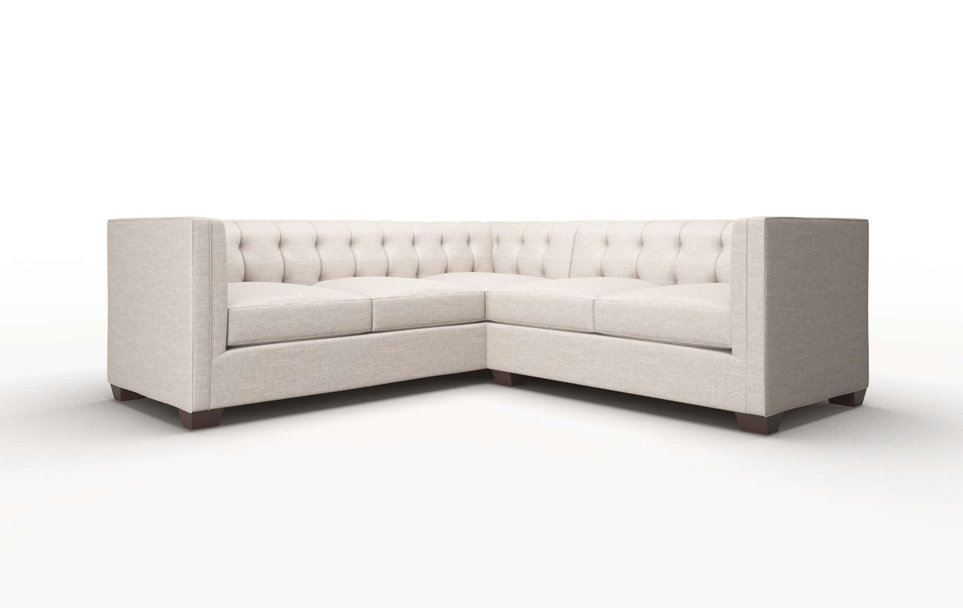 Grant Clyde Dolphin Sectional espresso legs 1