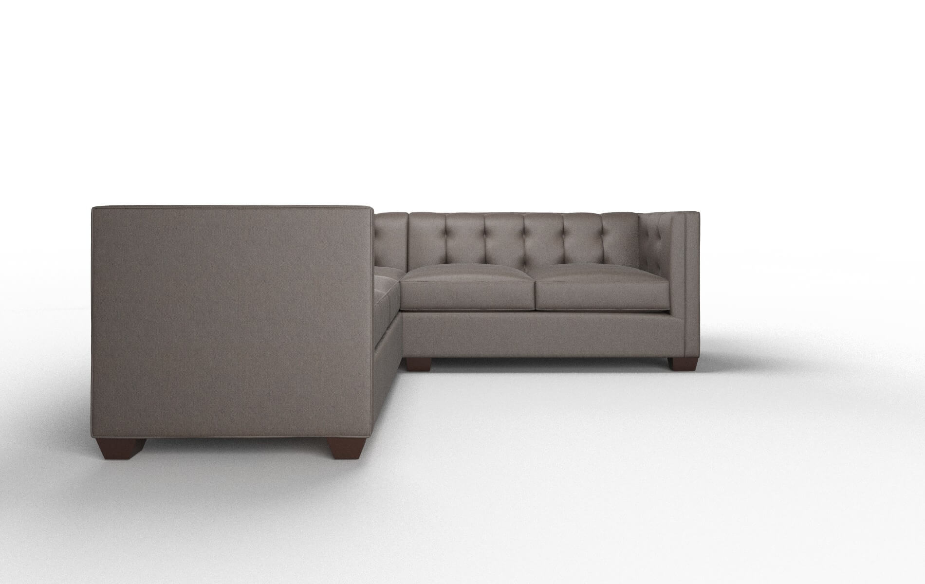 Grant Cosmo Chocolate Sectional espresso legs 2