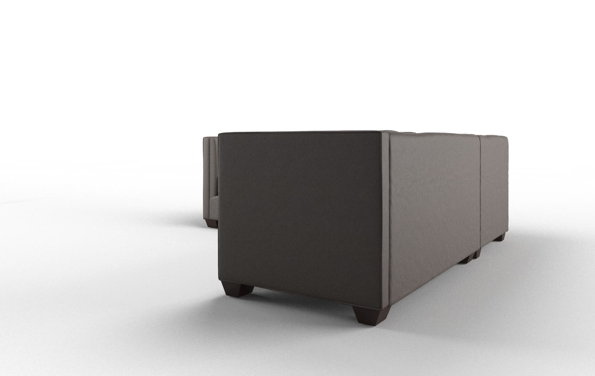 Grant Cosmo Chocolate Sectional espresso legs 4