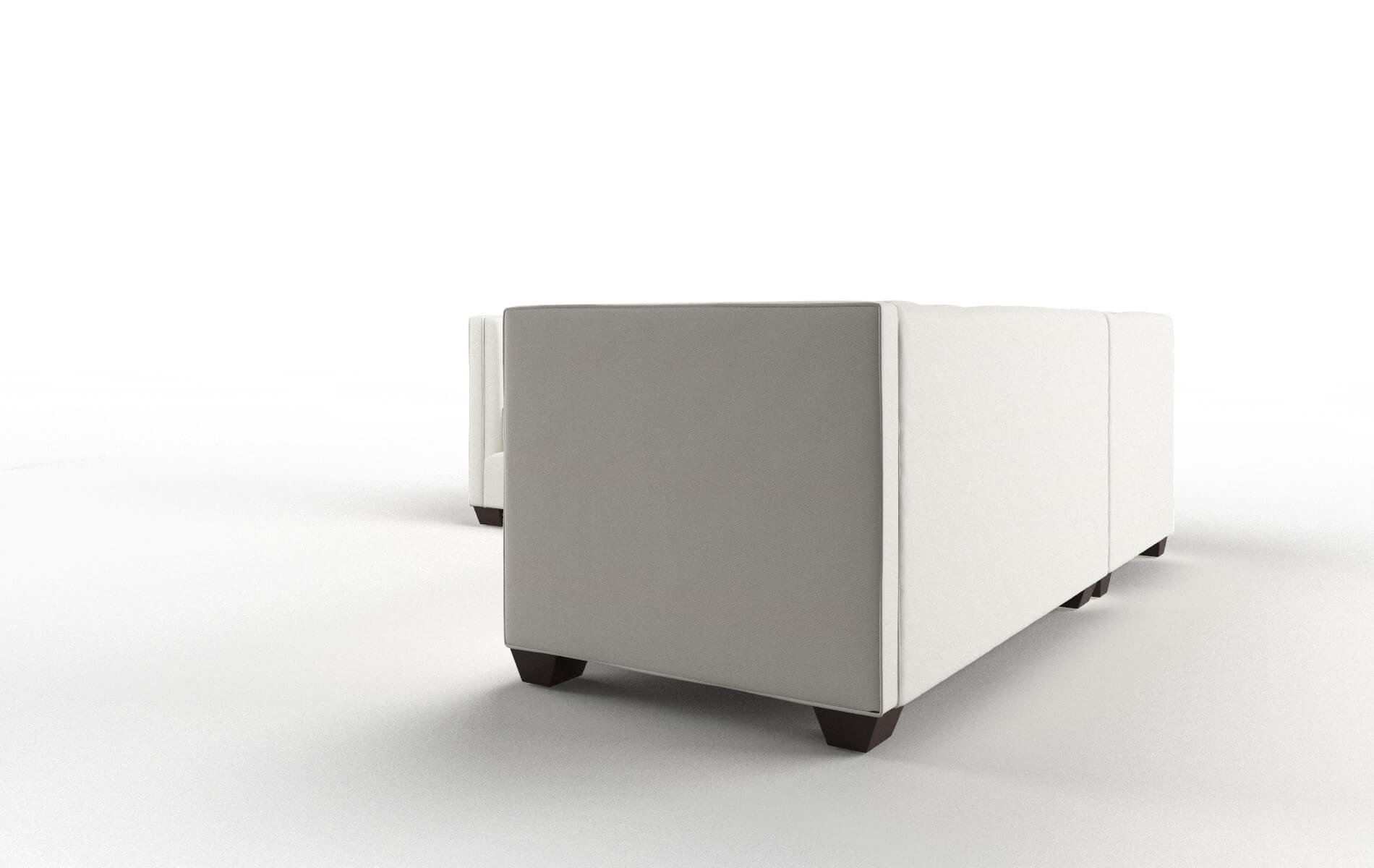 Grant Cosmo Ivory Sectional espresso legs 4