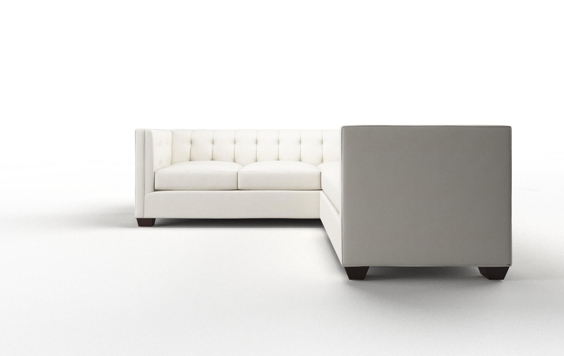 Grant Cosmo Ivory Sectional espresso legs 5