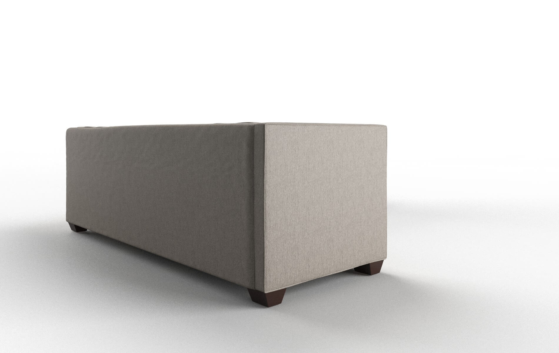 Grant Cosmo Taupe Sectional espresso legs 3