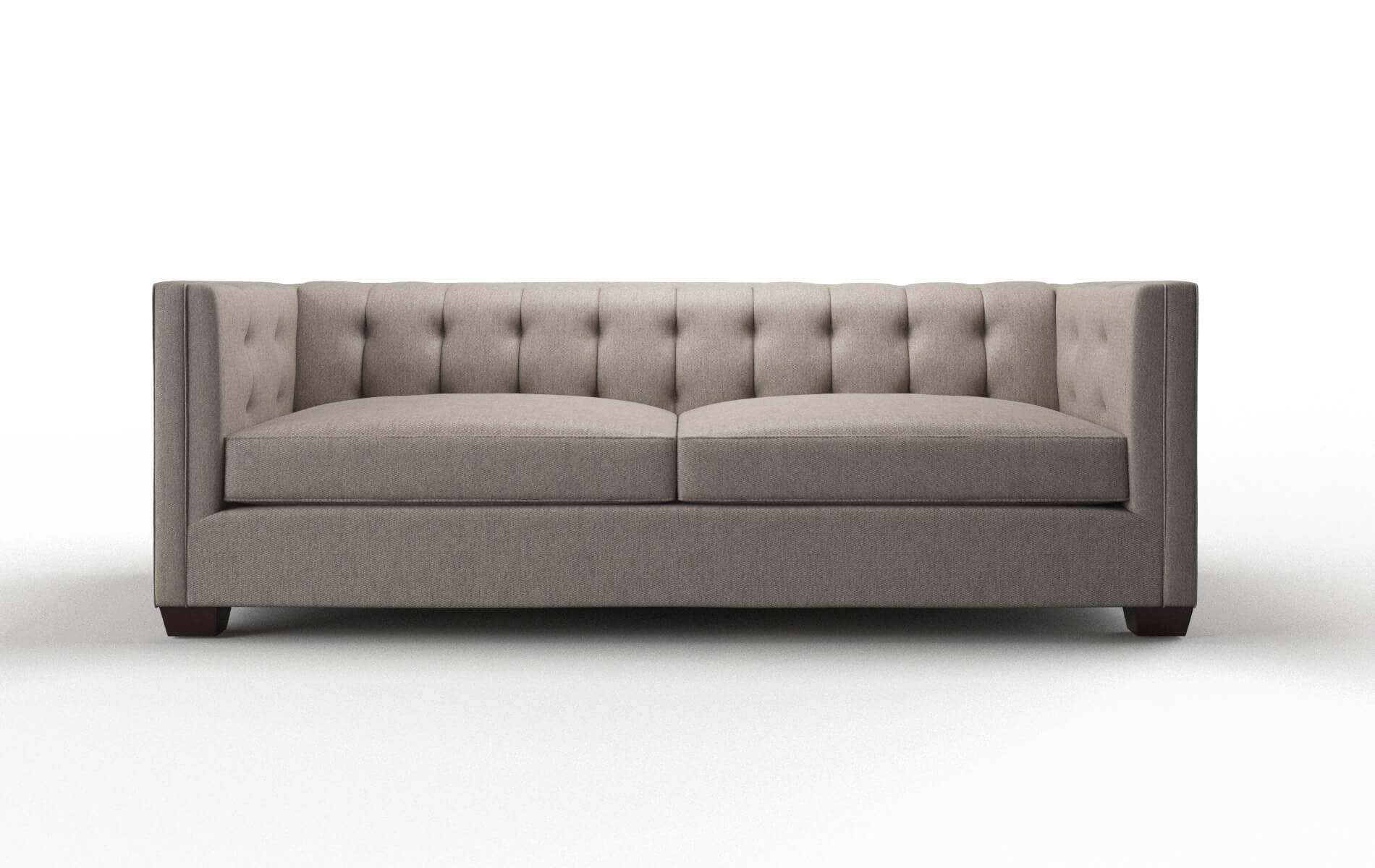 Grant Cosmo Taupe Sofa espresso legs 1