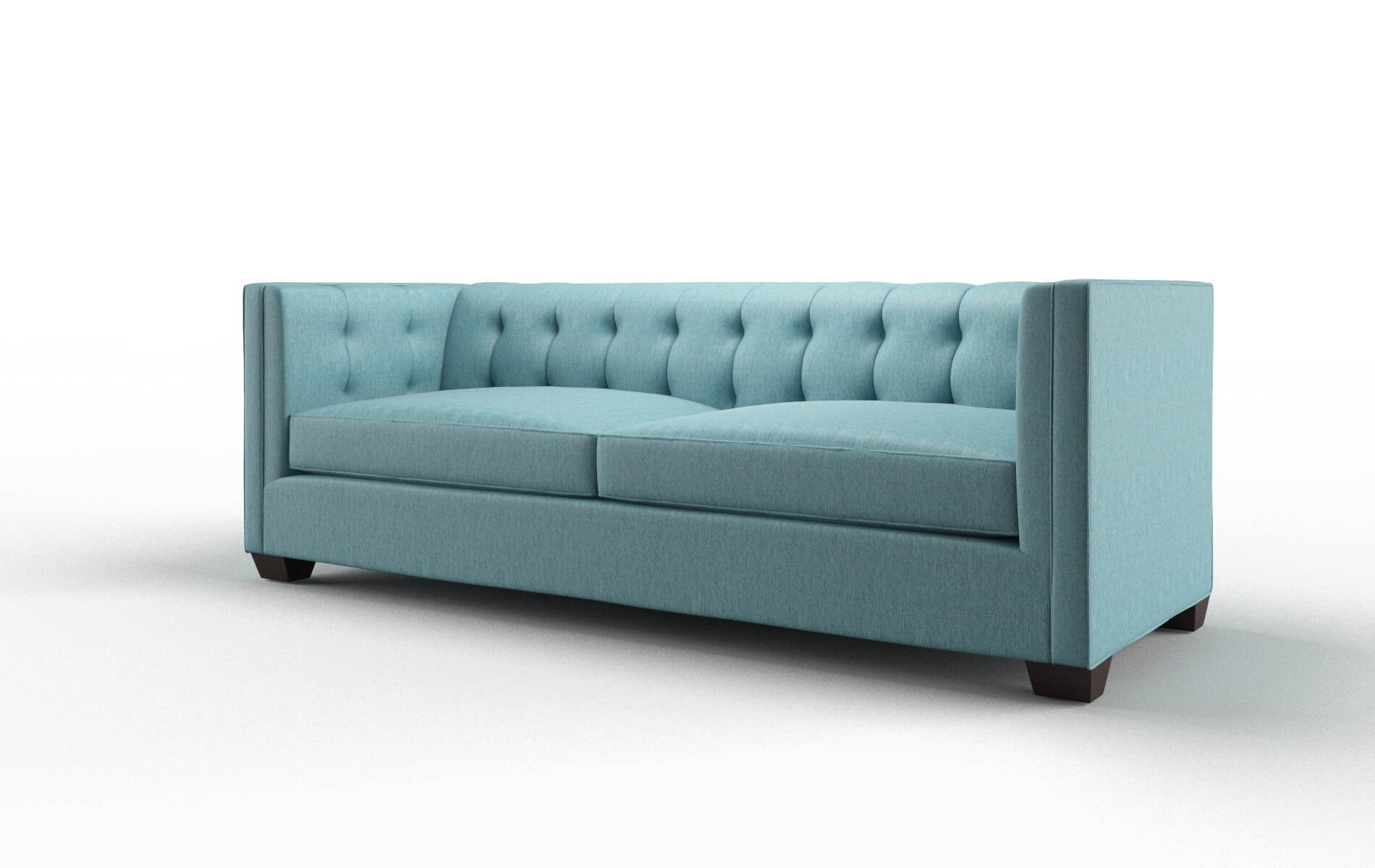 Grant Cosmo Turquoise Sofa espresso legs 4