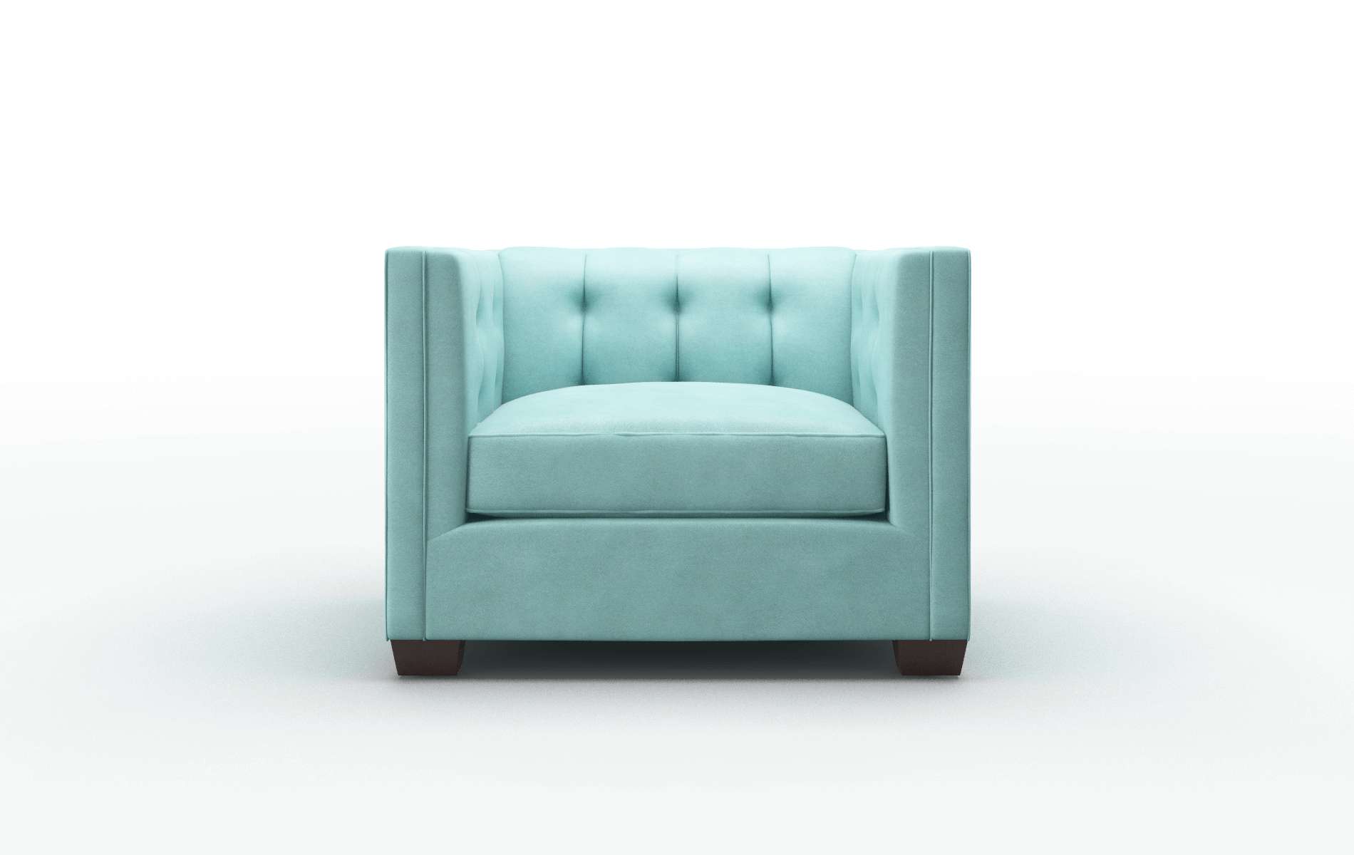 Grant Curious Turquoise chair espresso legs