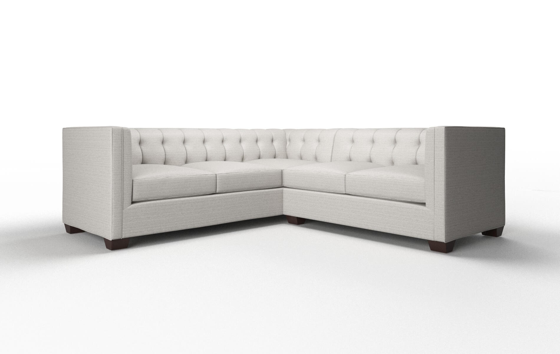 Grant Derby Grey Sectional espresso legs 1