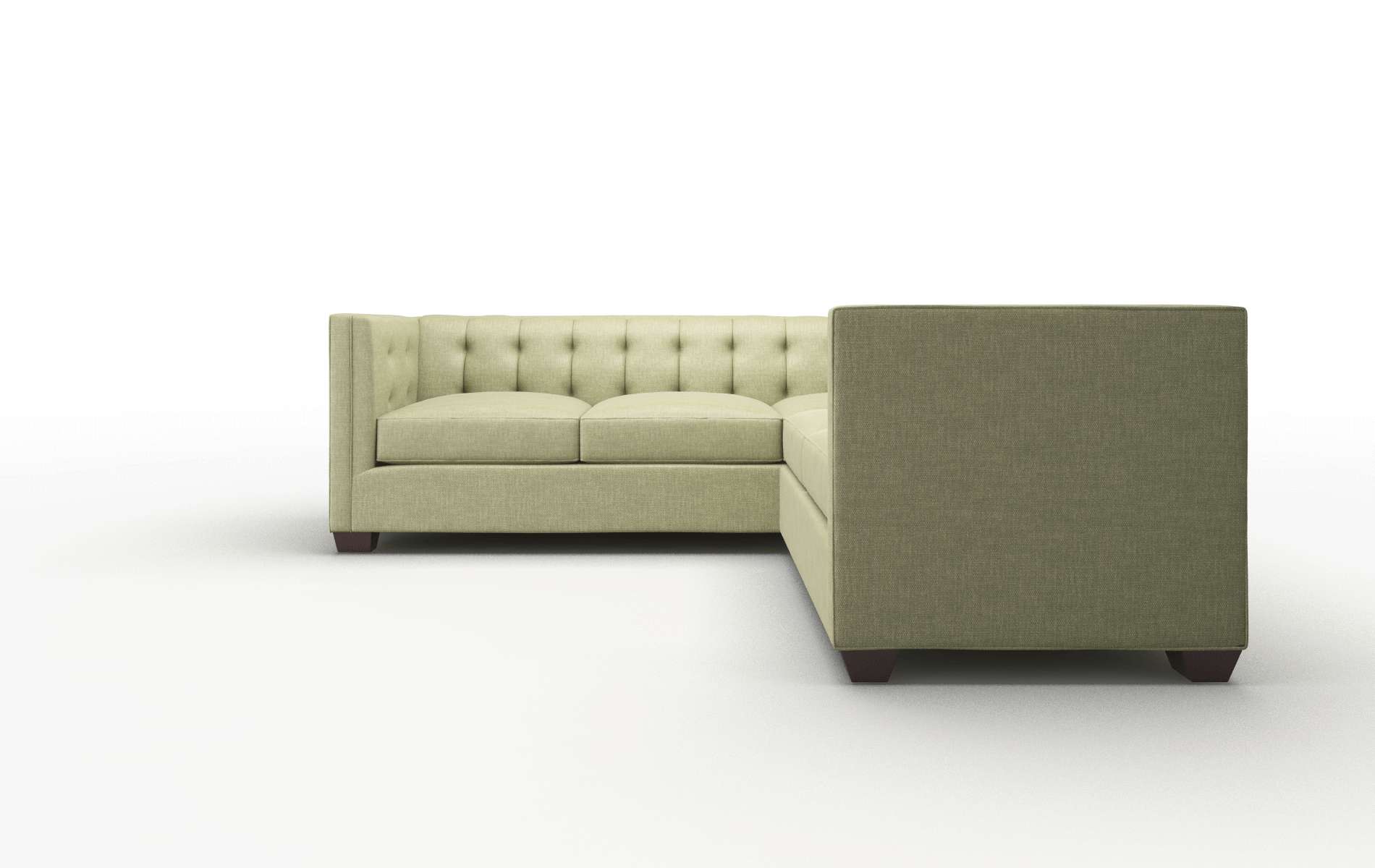 Grant Durham Lime Sectional espresso legs 5