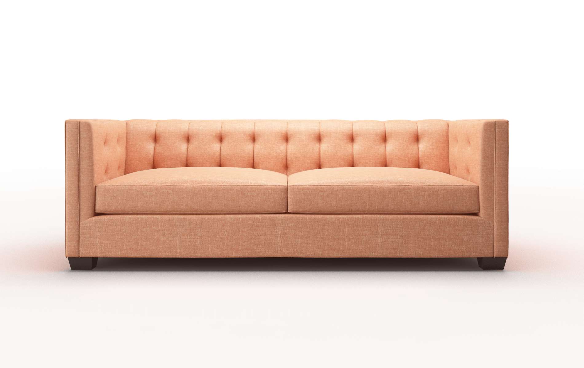 Grant Durham Tangerine Sofa espresso legs