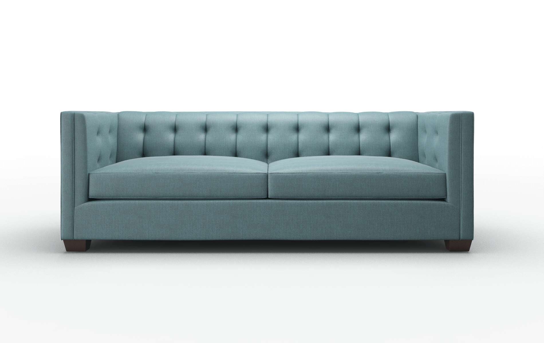 Grant Elliot Teal Sofa espresso legs 1