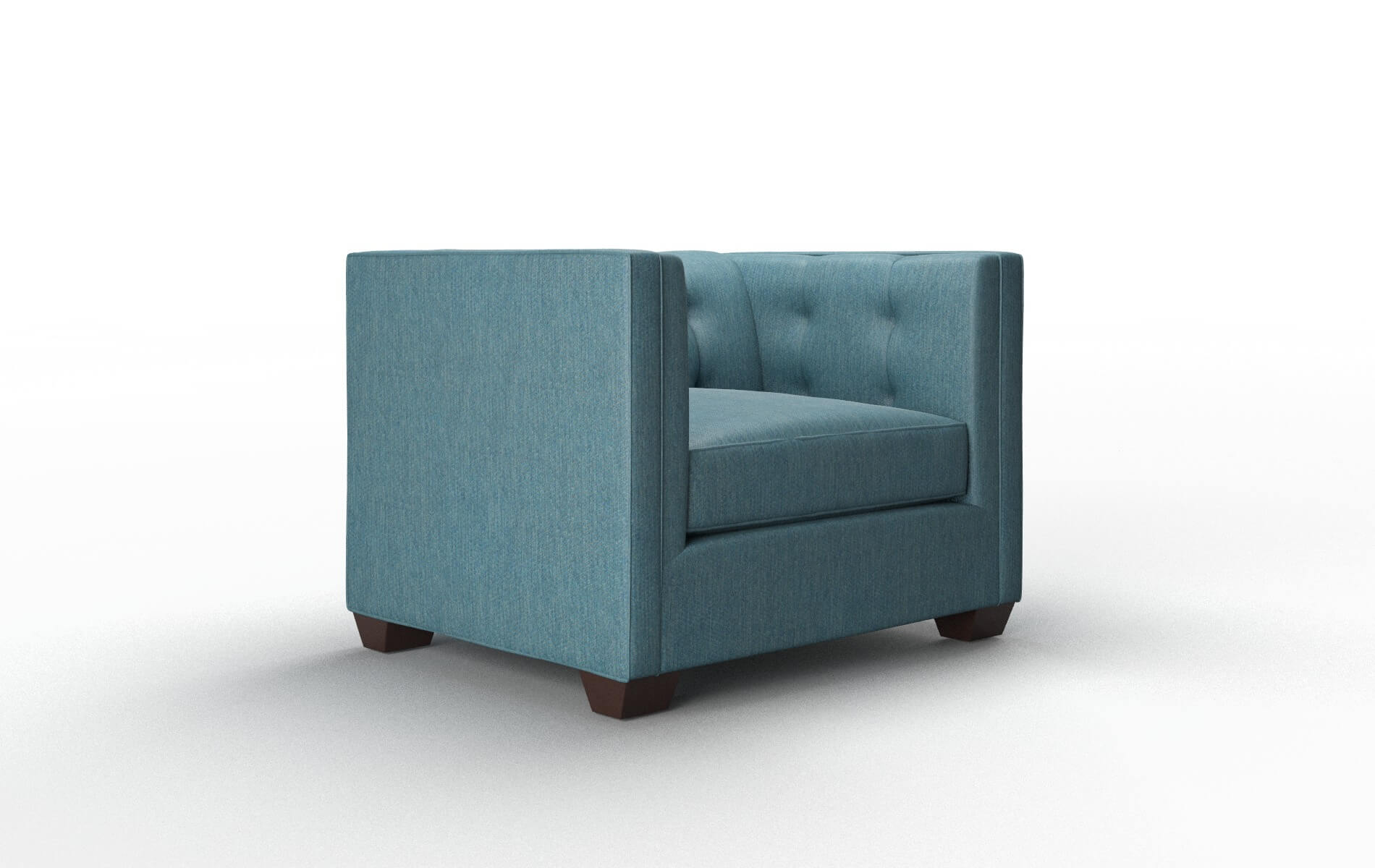 Grant Hepburn Teal Chair espresso legs 2