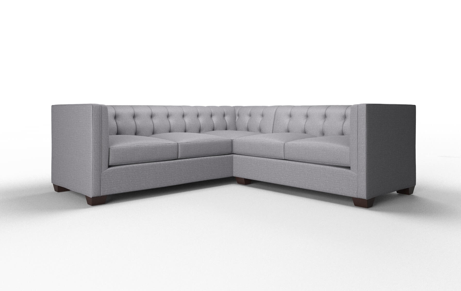 Grant Insight Denim Sectional espresso legs 1