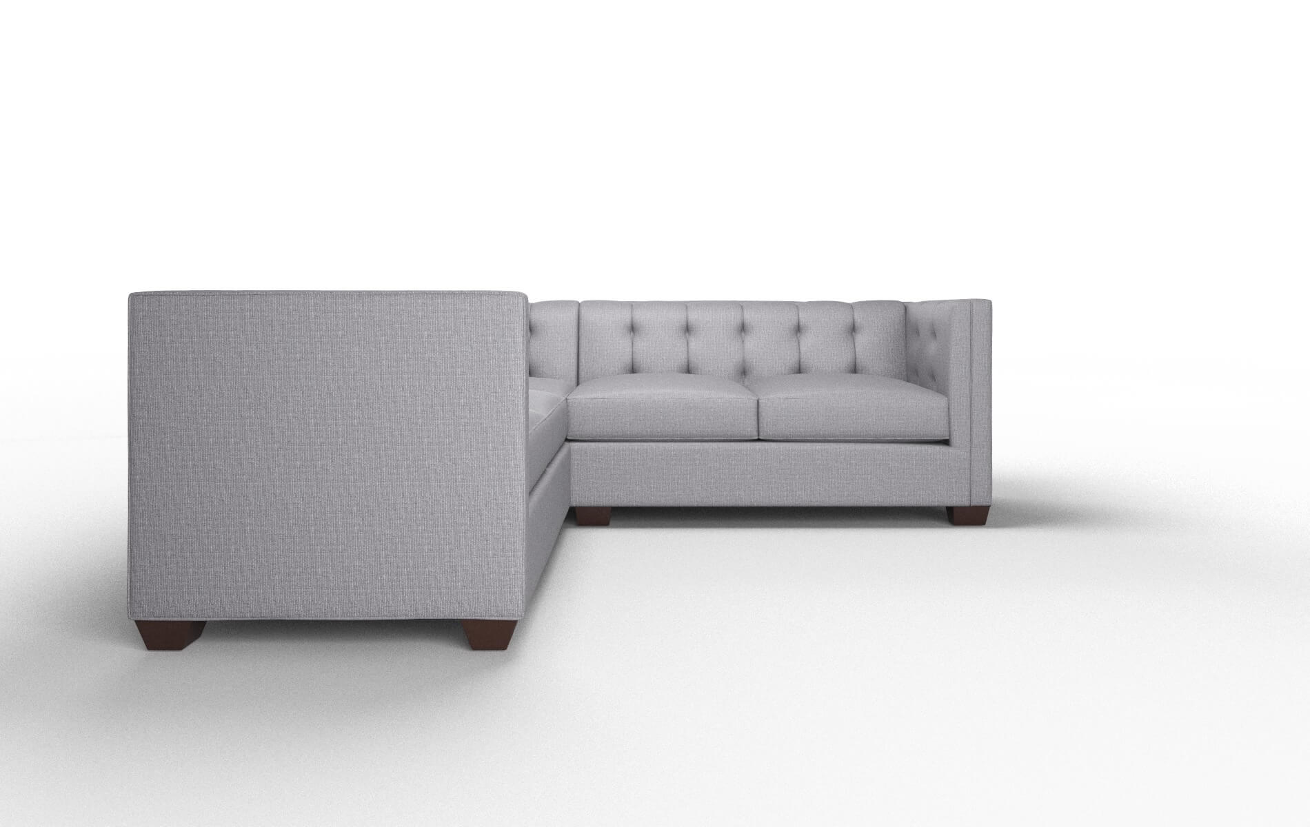 Grant Insight Denim Sectional espresso legs 2