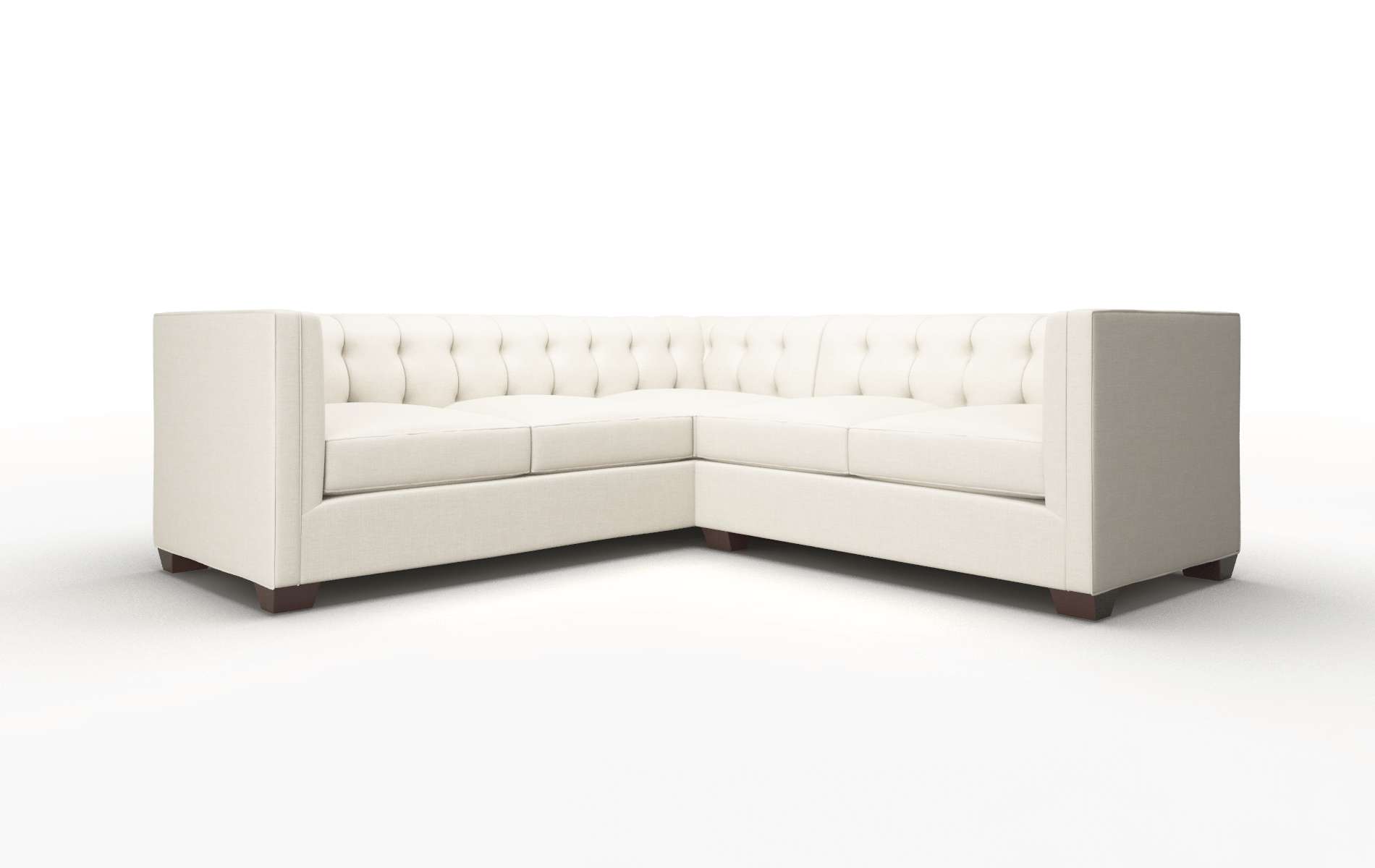 Grant Keylargo Almond Sectional espresso legs 1