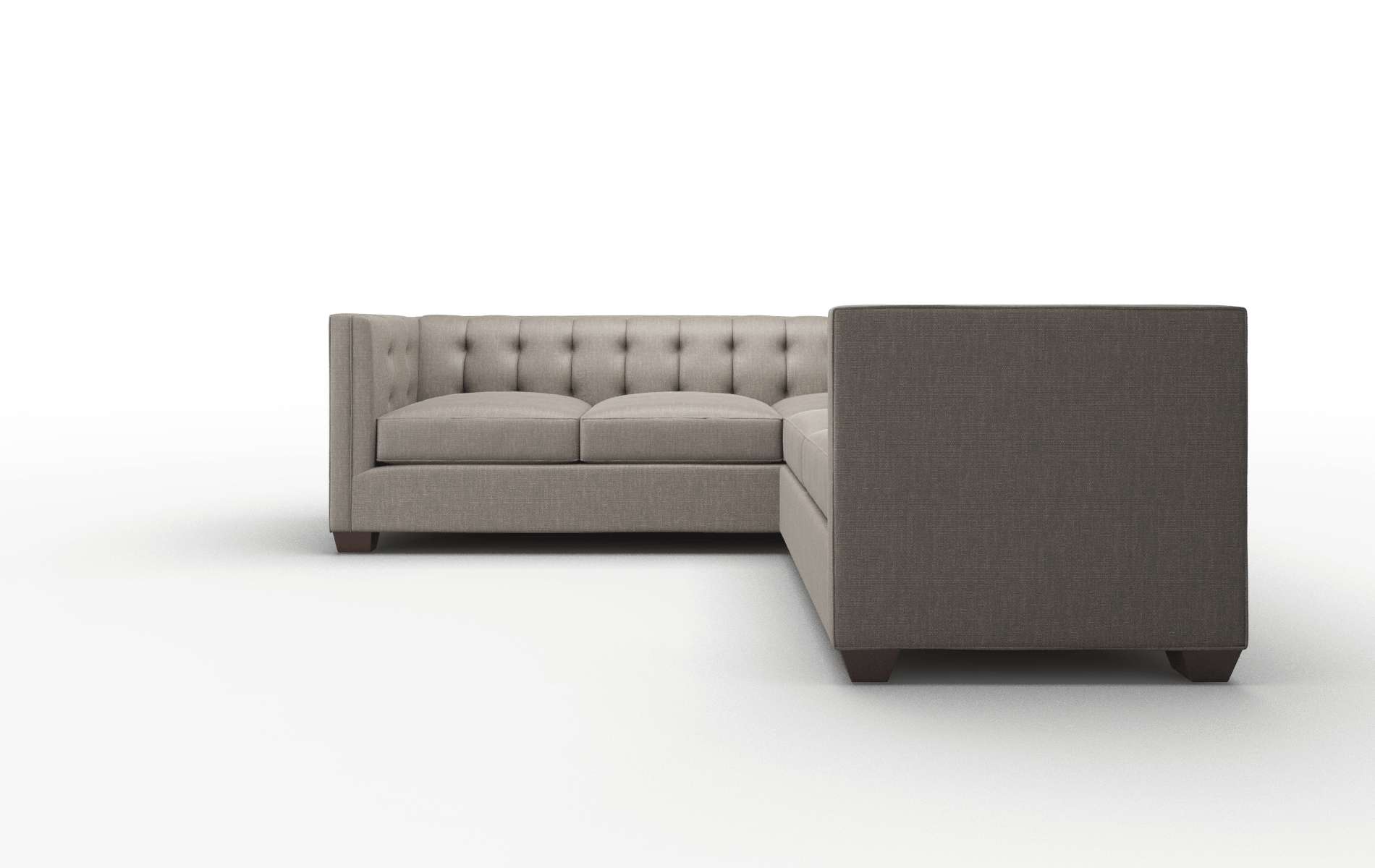 Grant Keylargo Bark Sectional espresso legs 5