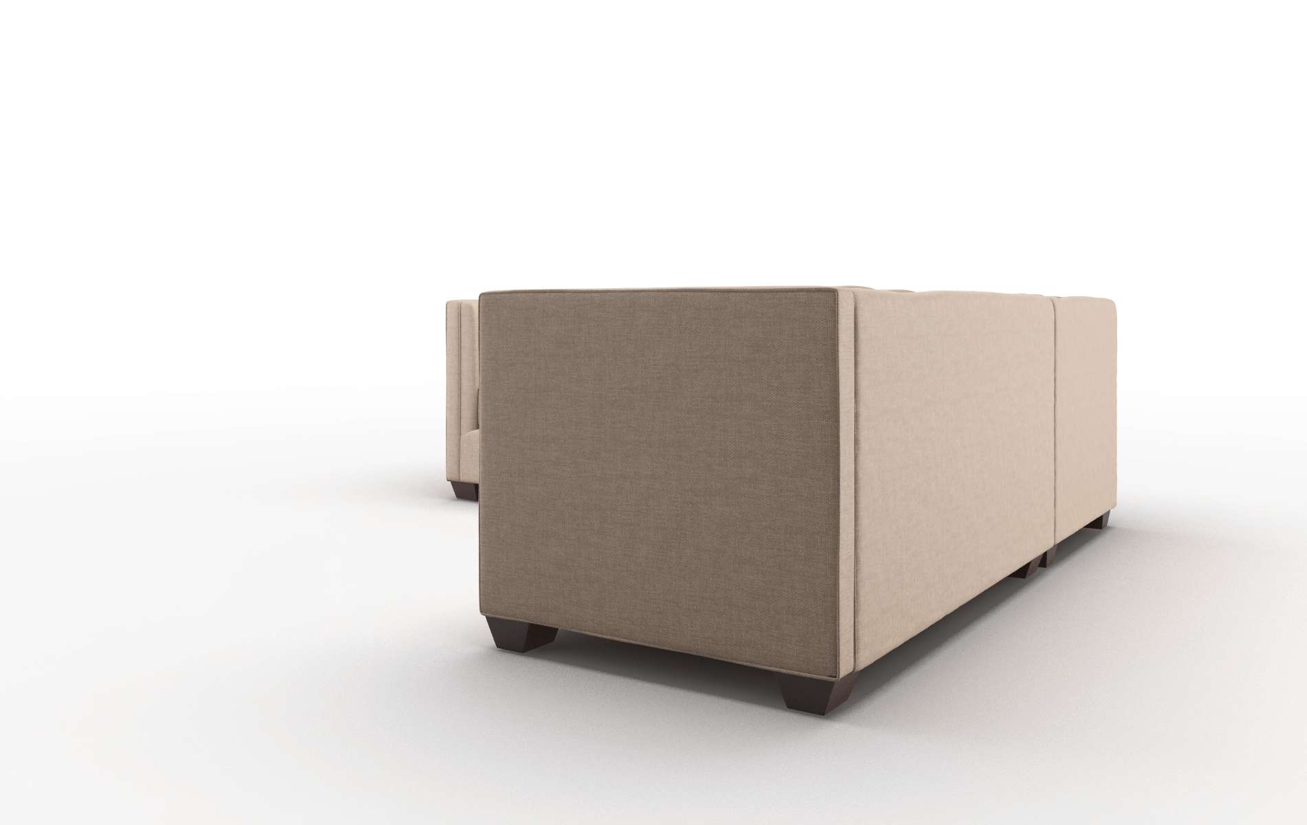 Grant Keylargo Mink Sectional espresso legs 4