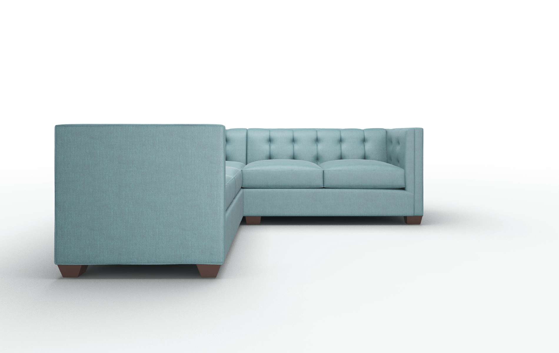 Grant Leslie Peacock Sectional espresso legs 2
