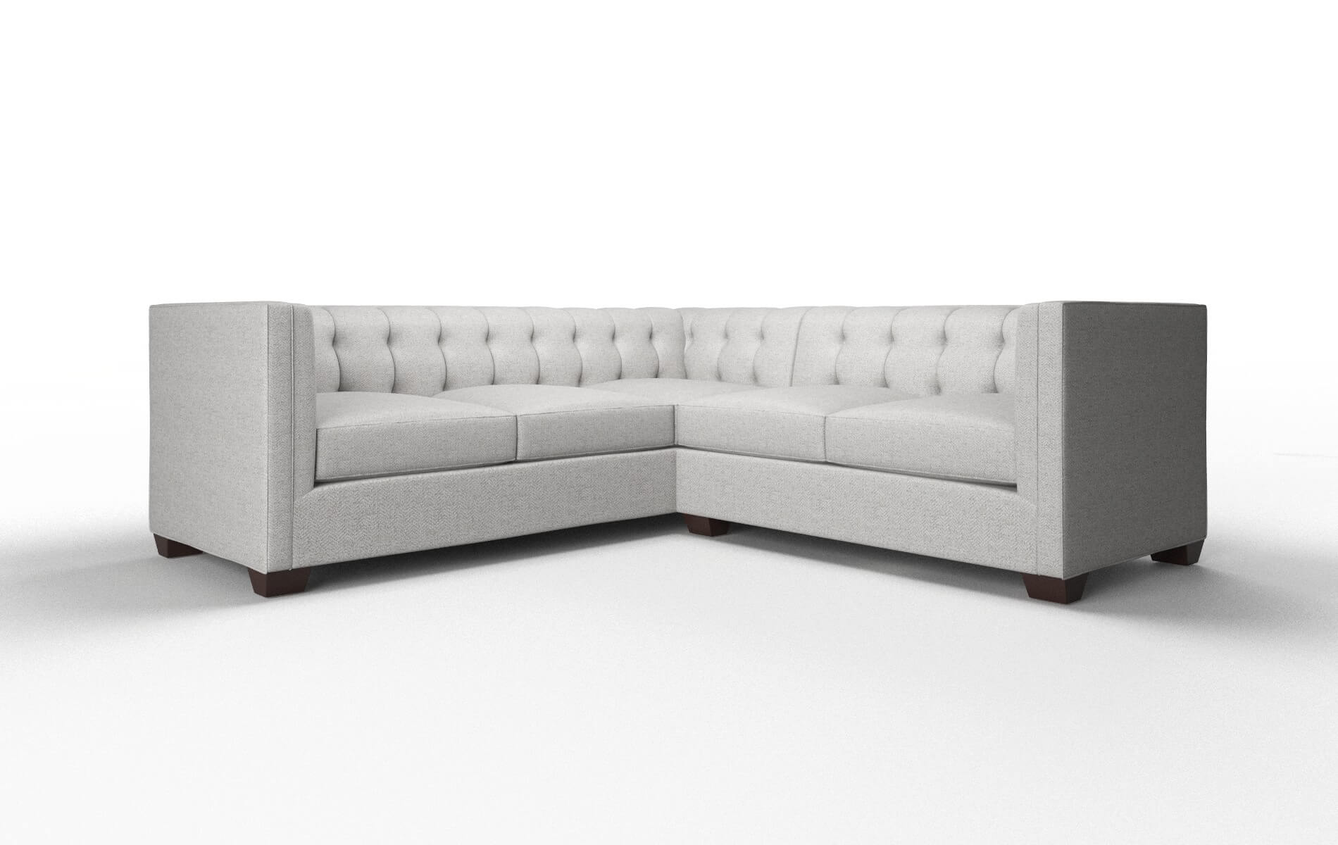Grant Malibu dove Sectional Espresso Legs  1