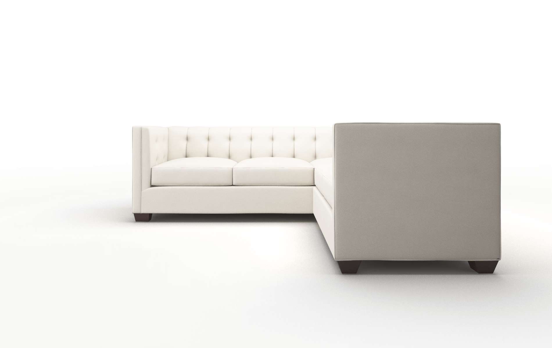 Grant Malibu Linen Sectional espresso legs 5
