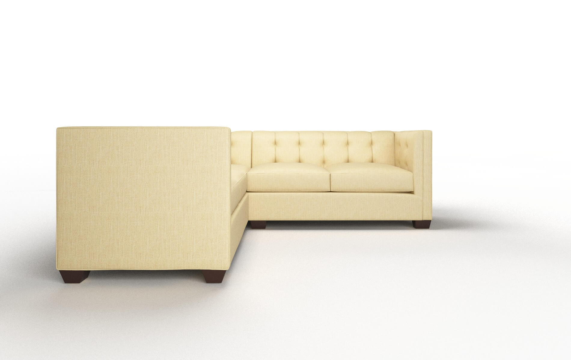 Grant Malibu Maize Sectional espresso legs 2