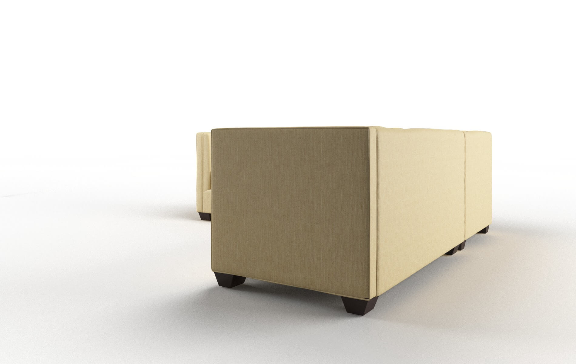 Grant Malibu Maize Sectional espresso legs 4