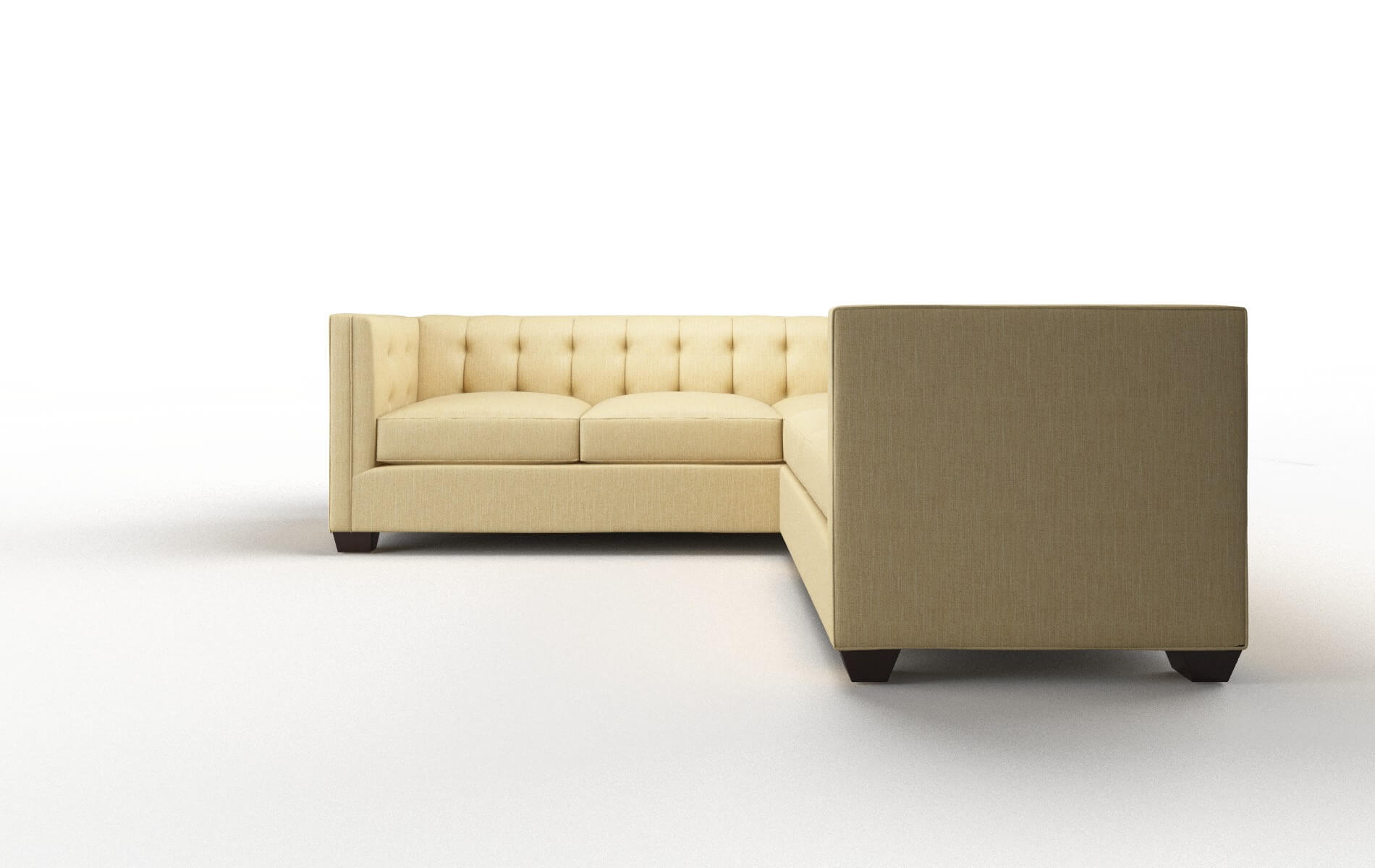 Grant Malibu Maize Sectional espresso legs 5