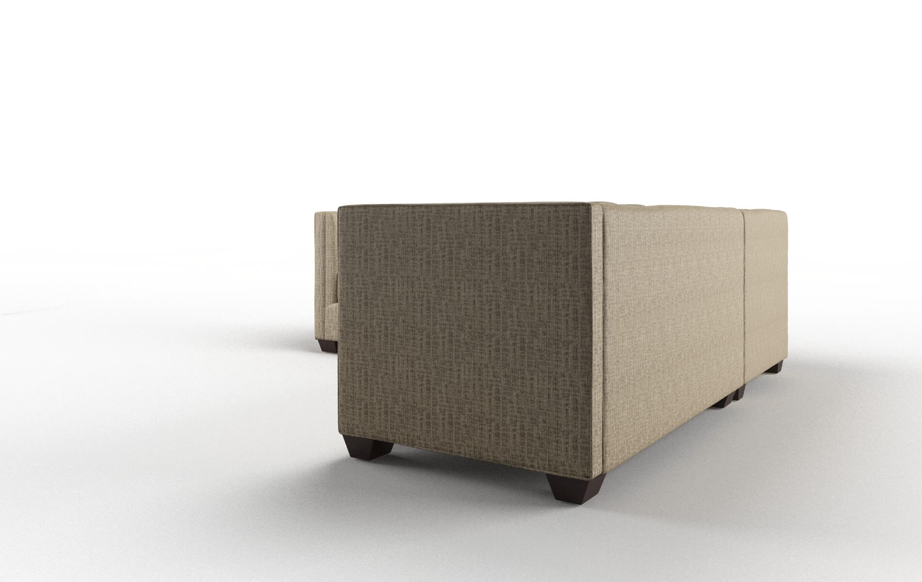 Grant Marcy Camel Sectional espresso legs 4