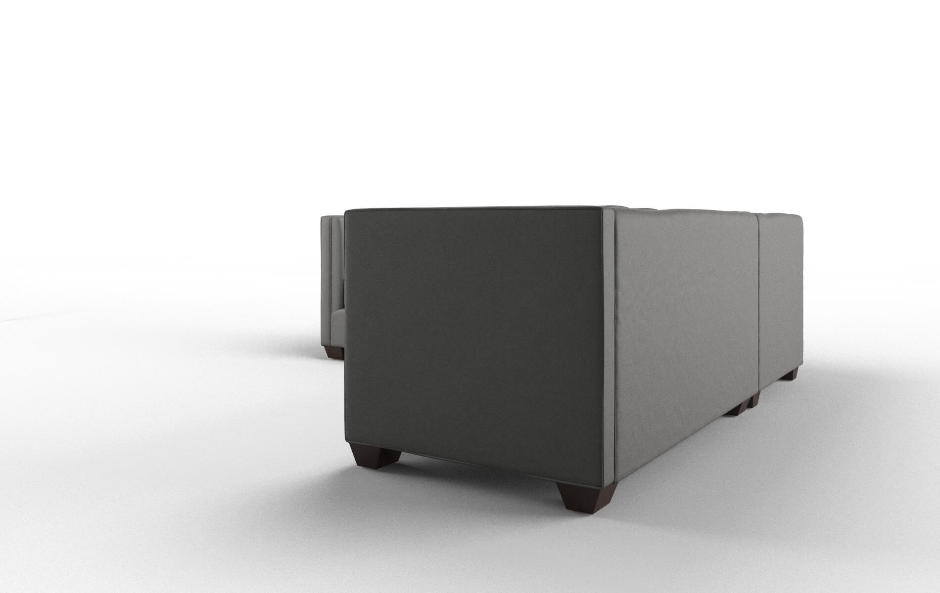 Grant Oakley Charcoal Sectional espresso legs 4