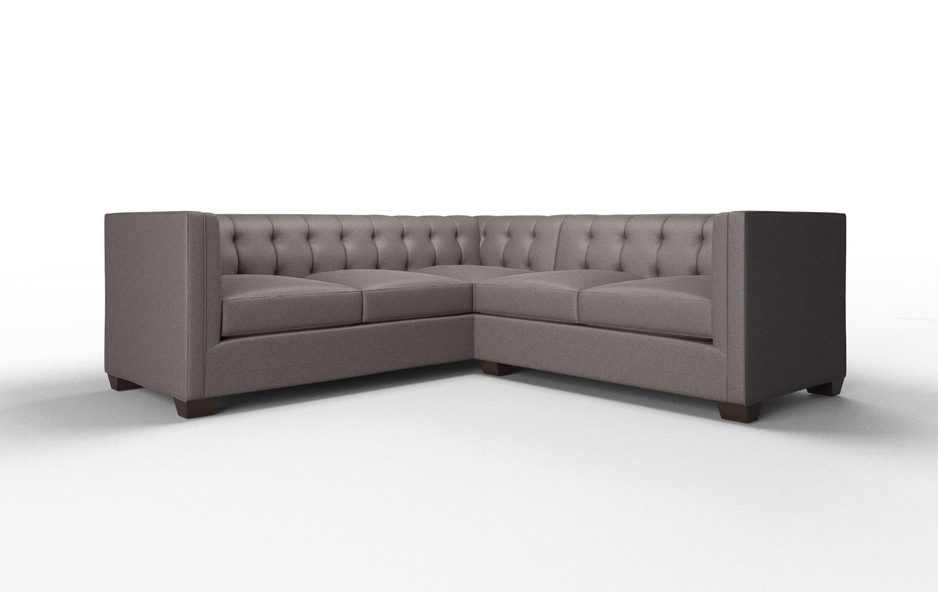 Grant Oscar chocolate Sectional Espresso Legs  1