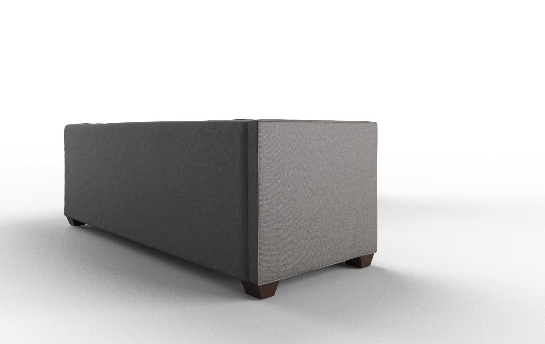 Grant Oscar Grey Sectional espresso legs 3