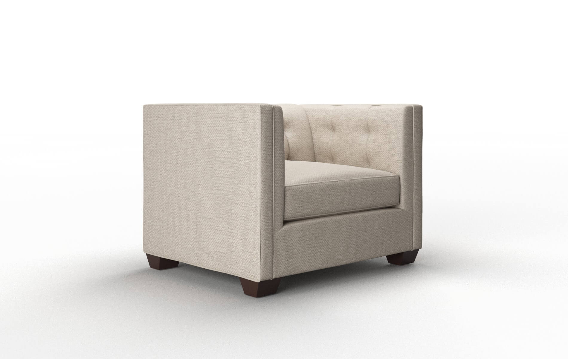 Grant Oscar Linen Chair espresso legs 2