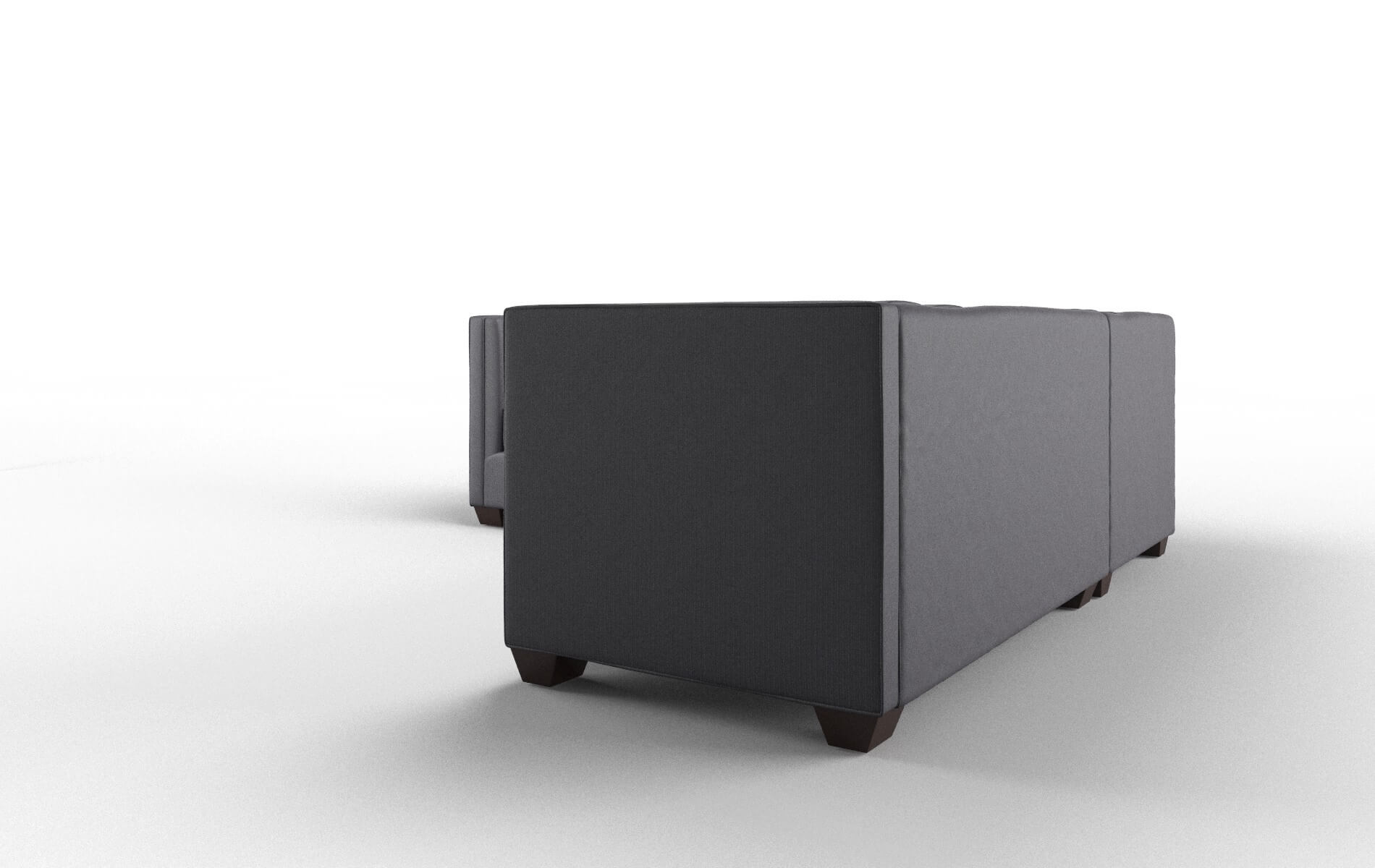 Grant Parker Charcoal Sectional espresso legs 4