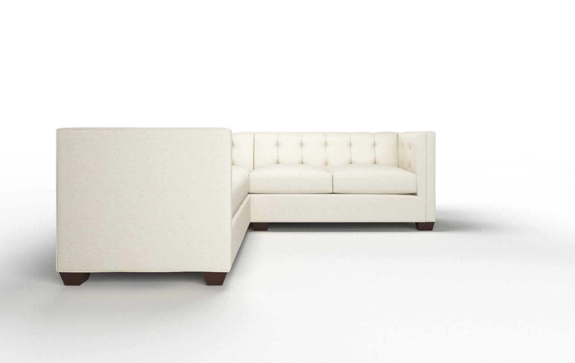 Grant Phoenix Ivory Sectional espresso legs 2