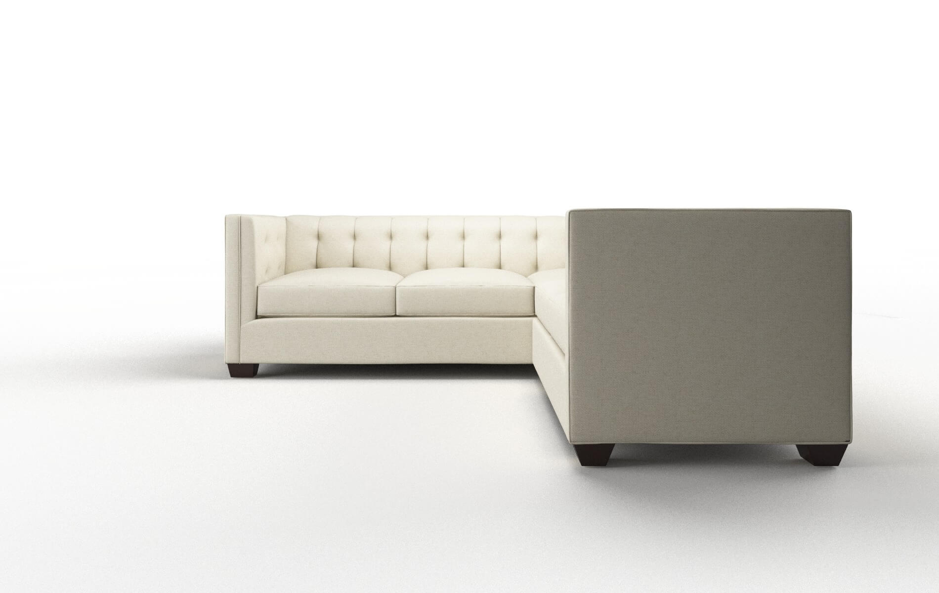 Grant Phoenix Ivory Sectional espresso legs 5