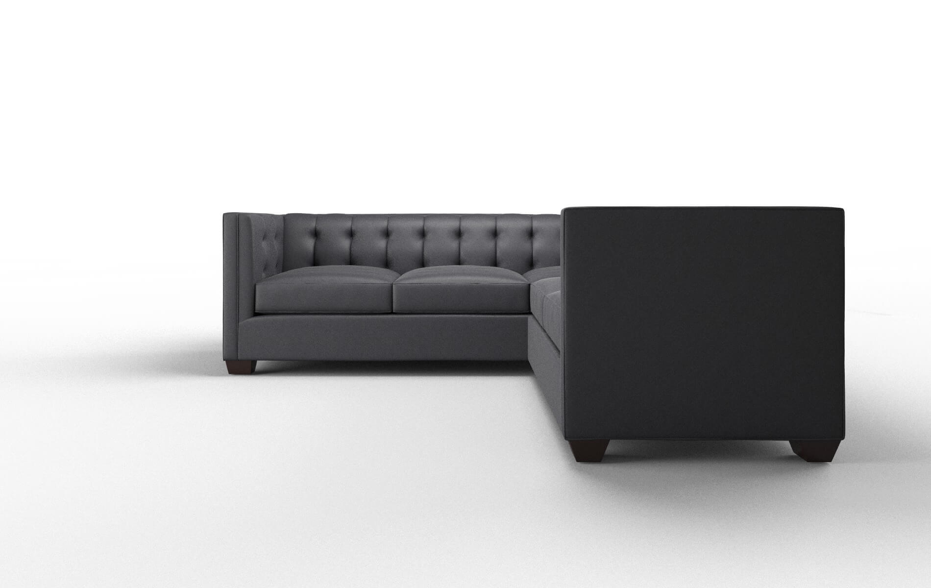 Grant Redondo Navy Sectional espresso legs 5