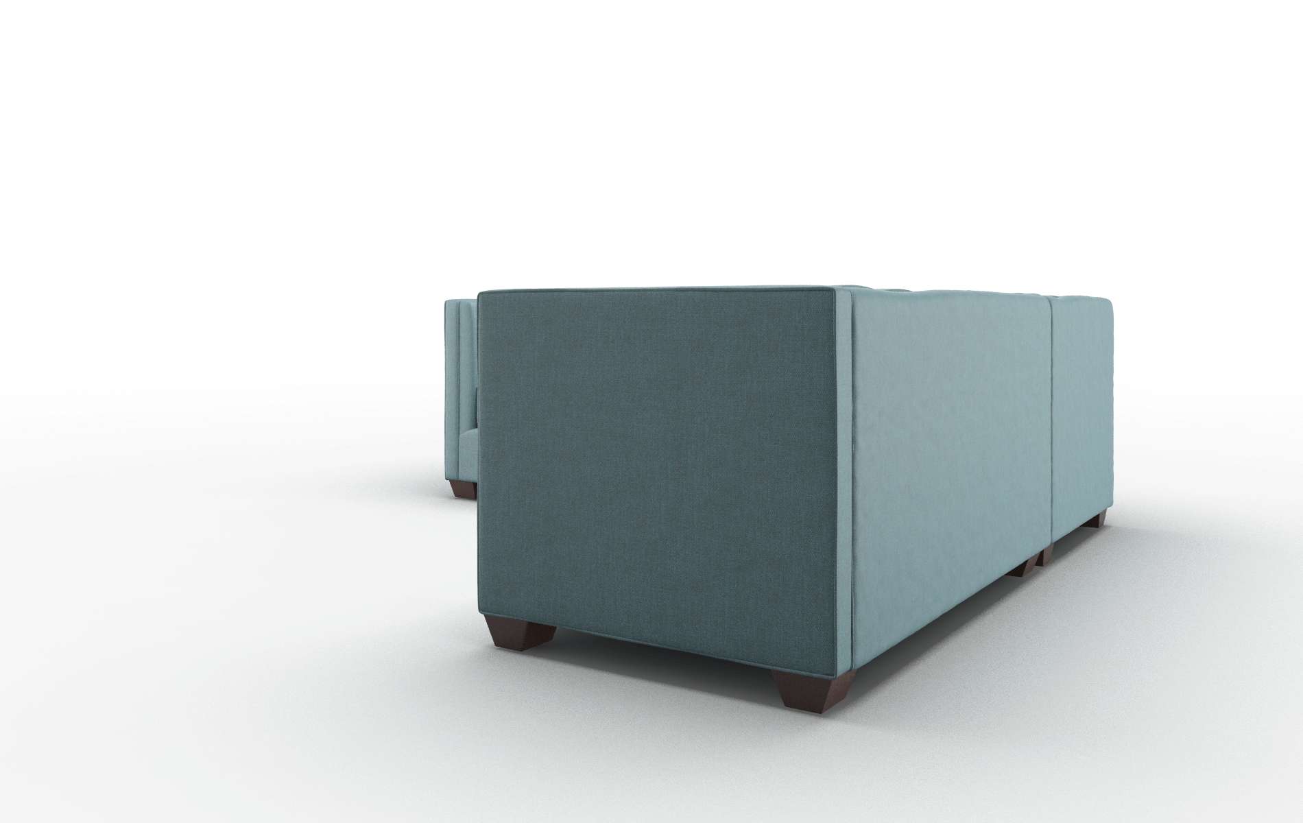 Grant Rocket Peacock Sectional espresso legs 4