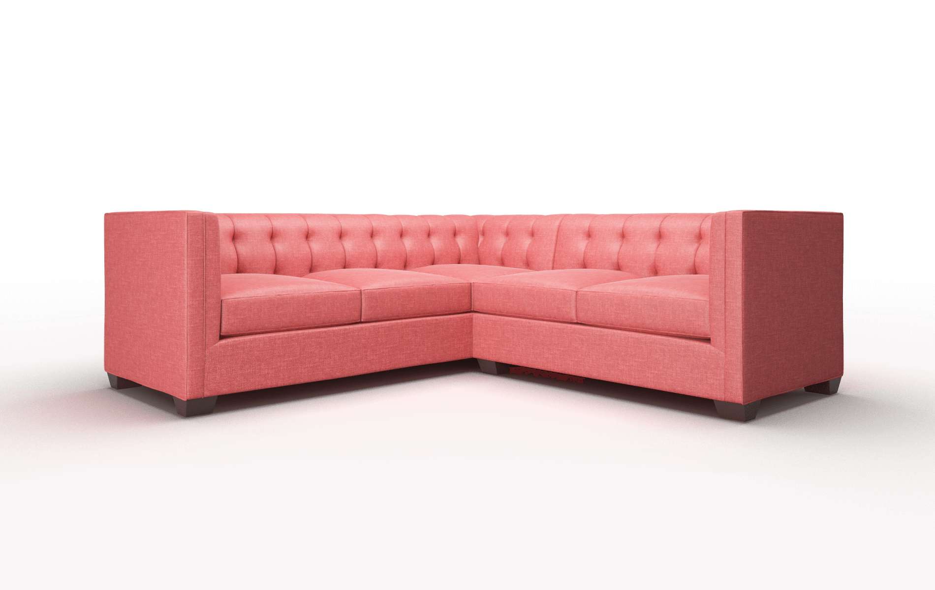 Grant Royale Berry Sectional espresso legs